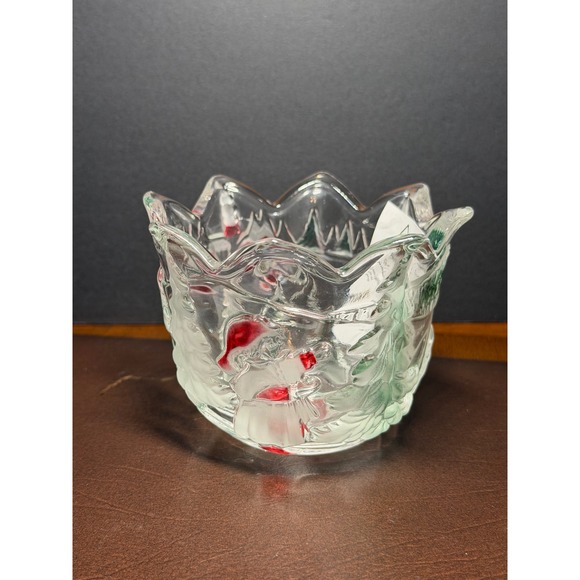 Mikasa Other - Mikasa Celebrations Christmas Glass Votive Candle Holder Scalloped Rim